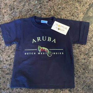 NWT Aruba Souvenir Tee Sz 2 Lizard Happy Island